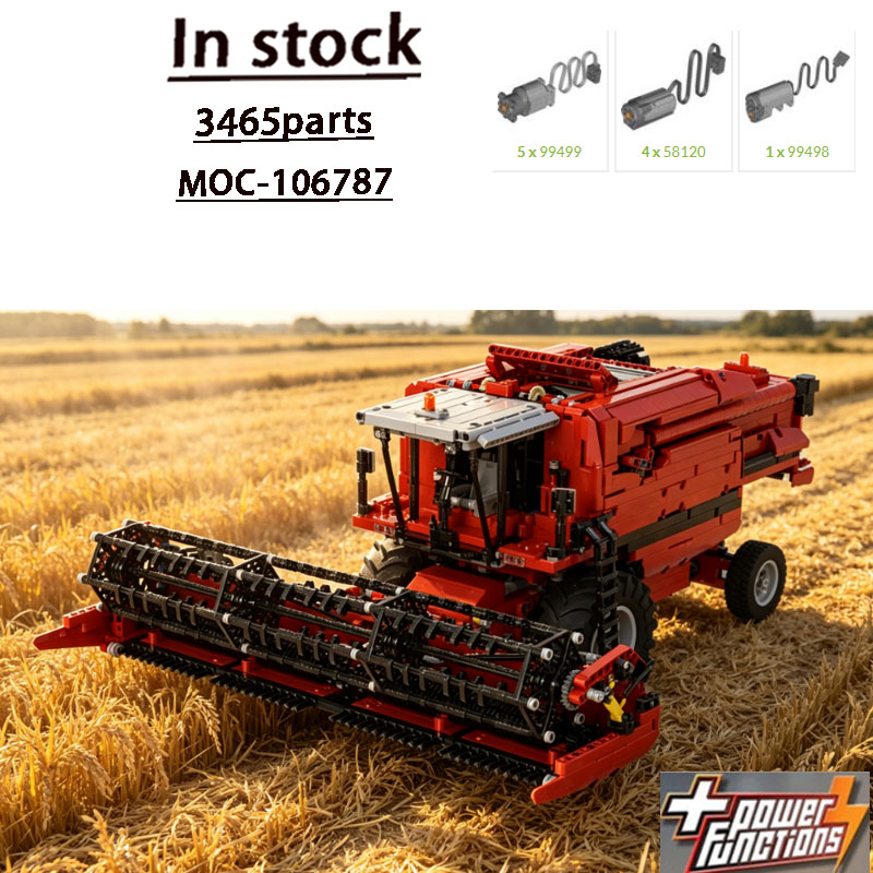 Agriculture Farming Education - Blocchi da Costruzione MOC-106787 Nuova Mietitrebbia